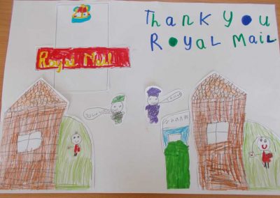 Thank you Post Office poster from Ranelagh Primary School